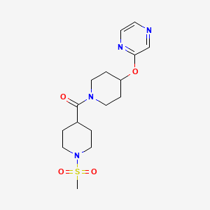 (1-(Methylsulfonyl)piperidin-4-yl)(4-(pyrazin-2-yloxy)piperidin-1-yl)methanone