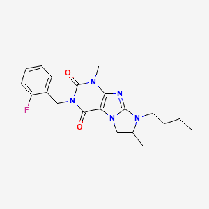 8-butyl-3-(2-fluorobenzyl)-1,7-dimethyl-1H-imidazo[2,1-f]purine-2,4(3H,8H)-dione