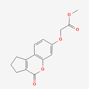 Methyl [(4-oxo-1,2,3,4-tetrahydrocyclopenta[c]chromen-7-yl)oxy]acetate