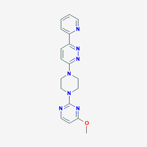 3-[4-(4-Methoxypyrimidin-2-yl)piperazin-1-yl]-6-pyridin-2-ylpyridazine