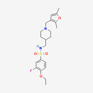 N-((1-((2,5-dimethylfuran-3-yl)methyl)piperidin-4-yl)methyl)-4-ethoxy-3-fluorobenzenesulfonamide