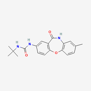 1-(Tert-butyl)-3-(8-methyl-11-oxo-10,11-dihydrodibenzo[b,f][1,4]oxazepin-2-yl)urea