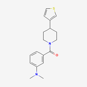 (3-(Dimethylamino)phenyl)(4-(thiophen-3-yl)piperidin-1-yl)methanone