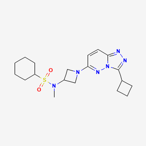 N-(1-(3-cyclobutyl-[1,2,4]triazolo[4,3-b]pyridazin-6-yl)azetidin-3-yl)-N-methylcyclohexanesulfonamide