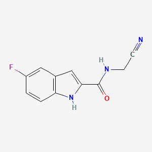 molecular formula C11H8FN3O B2965762 N-(cyanomethyl)-5-fluoro-1H-indole-2-carboxamide CAS No. 2093664-65-2
