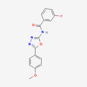3-fluoro-N-(5-(4-methoxyphenyl)-1,3,4-oxadiazol-2-yl)benzamide