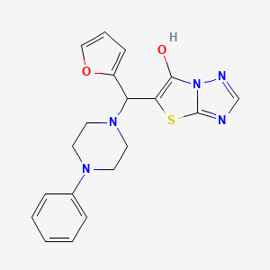 5-(Furan-2-yl(4-phenylpiperazin-1-yl)methyl)thiazolo[3,2-b][1,2,4]triazol-6-ol