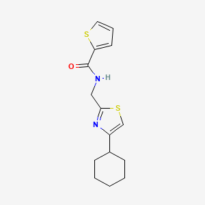 N-((4-cyclohexylthiazol-2-yl)methyl)thiophene-2-carboxamide