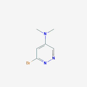 molecular formula C6H8BrN3 B2965774 6-bromo-N,N-dimethylpyridazin-4-amine CAS No. 1619987-51-7