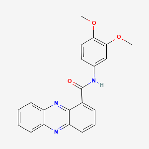 molecular formula C21H17N3O3 B2965778 N-(3,4-dimethoxyphenyl)phenazine-1-carboxamide CAS No. 923140-11-8