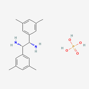 molecular formula C18H25N2O4P B2965779 (1S,2S)-1,2-Bis(3,5-dimethylphenyl)-1,2-ethylenediamine Phosphate CAS No. 1391545-11-1