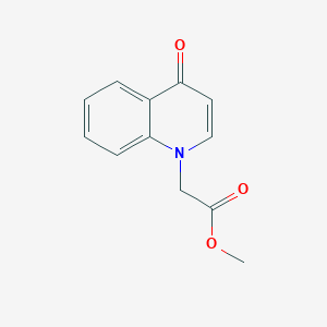 molecular formula C12H11NO3 B2965837 methyl (4-oxoquinolin-1(4H)-yl)acetate CAS No. 91538-63-5