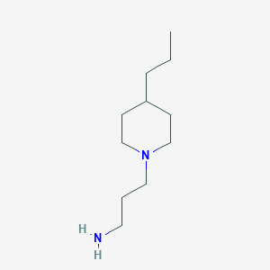 molecular formula C11H24N2 B2965843 3-(4-Propylpiperidin-1-yl)propan-1-amine CAS No. 865075-19-0