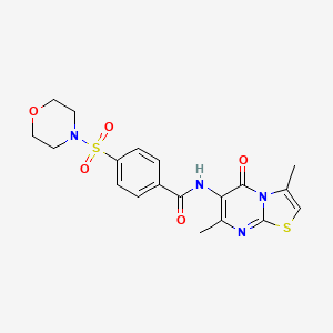 N-(3,7-dimethyl-5-oxo-5H-thiazolo[3,2-a]pyrimidin-6-yl)-4-(morpholinosulfonyl)benzamide