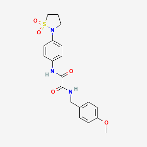N1-(4-(1,1-dioxidoisothiazolidin-2-yl)phenyl)-N2-(4-methoxybenzyl)oxalamide