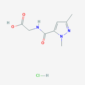 2-[(2,5-Dimethylpyrazole-3-carbonyl)amino]acetic acid;hydrochloride