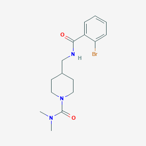 4-((2-bromobenzamido)methyl)-N,N-dimethylpiperidine-1-carboxamide