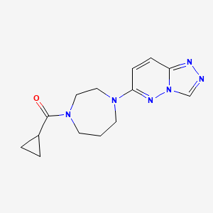 Cyclopropyl-[4-([1,2,4]triazolo[4,3-b]pyridazin-6-yl)-1,4-diazepan-1-yl]methanone