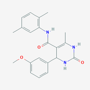 N-(2,5-dimethylphenyl)-4-(3-methoxyphenyl)-6-methyl-2-oxo-1,2,3,4-tetrahydropyrimidine-5-carboxamide