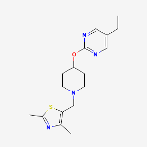 5-[[4-(5-Ethylpyrimidin-2-yl)oxypiperidin-1-yl]methyl]-2,4-dimethyl-1,3-thiazole