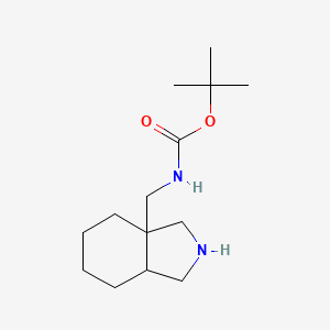 molecular formula C14H26N2O2 B2965945 tert-butyl N-(octahydro-1H-isoindol-3a-ylmethyl)carbamate CAS No. 351369-63-6