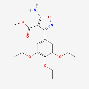 Methyl 5-amino-3-(3,4,5-triethoxyphenyl)isoxazole-4-carboxylate