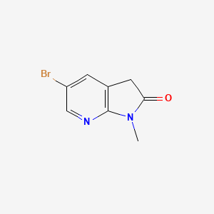 molecular formula C8H7BrN2O B2966072 5-Bromo-1-methyl-1H-pyrrolo[2,3-b]pyridin-2(3H)-one CAS No. 175424-31-4