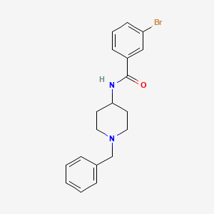 molecular formula C19H21BrN2O B2966075 N-(1-benzylpiperidin-4-yl)-3-bromobenzamide CAS No. 183158-40-9