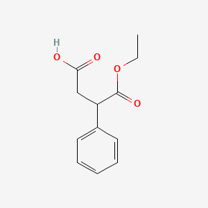 molecular formula C12H14O4 B2966089 4-Ethoxy-4-oxo-3-phenylbutanoic acid CAS No. 32971-21-4