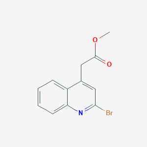 molecular formula C12H10BrNO2 B2966091 Methyl 2-(2-bromoquinolin-4-yl)acetate CAS No. 1620955-59-0