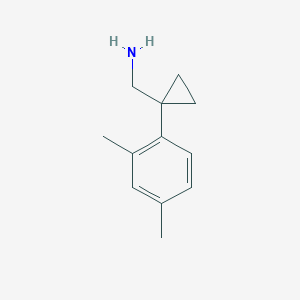 molecular formula C12H17N B2966099 [1-(2,4-Dimethylphenyl)cyclopropyl]methanamine CAS No. 1368912-50-8