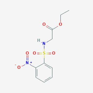 molecular formula C10H12N2O6S B2966145 Ethyl 2-(2-nitrobenzenesulfonamido)acetate CAS No. 313497-39-1