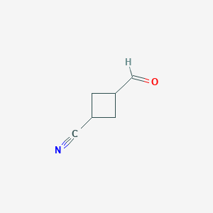 molecular formula C6H7NO B2966146 3-Formylcyclobutane-1-carbonitrile CAS No. 2378507-11-8