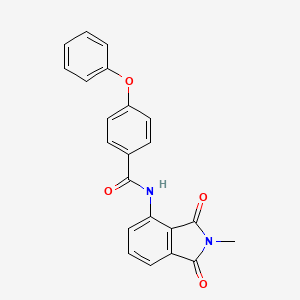 molecular formula C22H16N2O4 B2966188 N-(2-methyl-1,3-dioxoisoindolin-4-yl)-4-phenoxybenzamide CAS No. 683232-05-5