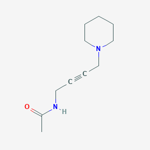 molecular formula C11H18N2O B2966207 N-(4-(piperidin-1-yl)but-2-yn-1-yl)acetamide CAS No. 1396678-40-2