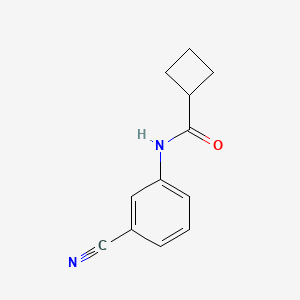 molecular formula C12H12N2O B2966247 N-(3-cyanophenyl)cyclobutanecarboxamide CAS No. 750620-46-3