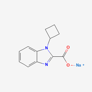 molecular formula C12H11N2NaO2 B2966248 Sodium 1-cyclobutyl-1H-benzo[d]imidazole-2-carboxylate CAS No. 2197054-94-5