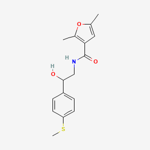 molecular formula C16H19NO3S B2966305 N-(2-hydroxy-2-(4-(methylthio)phenyl)ethyl)-2,5-dimethylfuran-3-carboxamide CAS No. 1448076-32-1