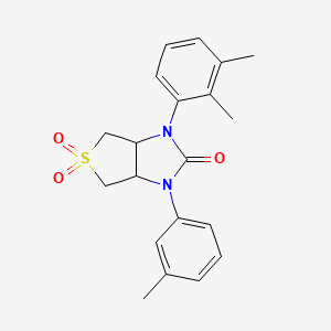 molecular formula C20H22N2O3S B2966309 1-(2,3-dimethylphenyl)-3-(m-tolyl)tetrahydro-1H-thieno[3,4-d]imidazol-2(3H)-one 5,5-dioxide CAS No. 873811-20-2