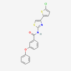 N-[4-(5-chlorothiophen-2-yl)-1,3-thiazol-2-yl]-3-phenoxybenzamide