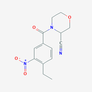 4-(4-Ethyl-3-nitrobenzoyl)morpholine-3-carbonitrile