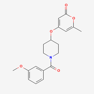 4-((1-(3-methoxybenzoyl)piperidin-4-yl)oxy)-6-methyl-2H-pyran-2-one