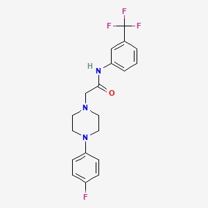 2-[4-(4-fluorophenyl)piperazin-1-yl]-N-[3-(trifluoromethyl)phenyl]acetamide