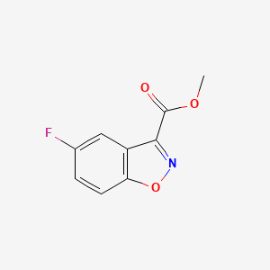 molecular formula C9H6FNO3 B2966358 Methyl 5-fluoro-1,2-benzoxazole-3-carboxylate CAS No. 1909319-55-6