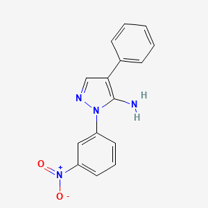 1-(3-nitrophenyl)-4-phenyl-1H-pyrazol-5-ylamine