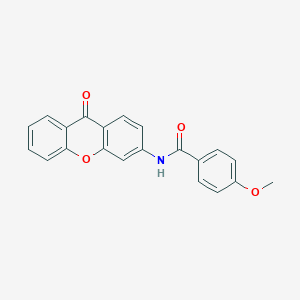 molecular formula C21H15NO4 B2966402 4-methoxy-N-(9-oxo-9H-xanthen-3-yl)benzamide CAS No. 886145-37-5