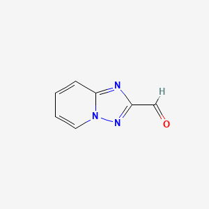 molecular formula C7H5N3O B2966409 [1,2,4]Triazolo[1,5-a]pyridine-2-carbaldehyde CAS No. 1373338-09-0