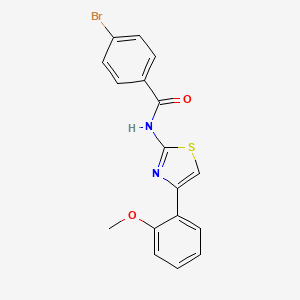 4-bromo-N-[4-(2-methoxyphenyl)-1,3-thiazol-2-yl]benzamide