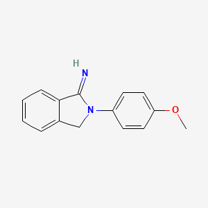 molecular formula C15H14N2O B2966445 2-(4-methoxyphenyl)-3H-isoindol-1-imine CAS No. 27408-86-2