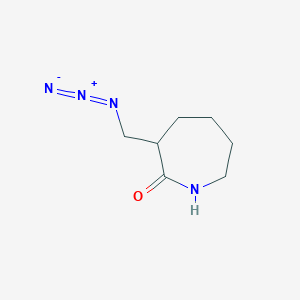 molecular formula C7H12N4O B2966475 3-(Azidomethyl)azepan-2-one CAS No. 2225136-83-2
